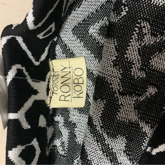 Ronny Kobo Collection Black and White Maxi Skirt - Picture 2 of 3